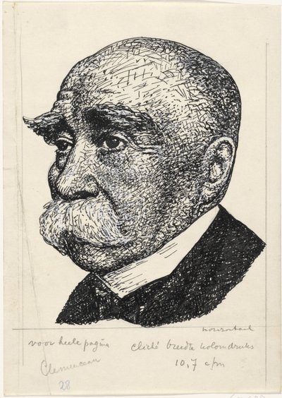 Portret van George-Eugene-Benjamin Clemenceau by Leo Gestel