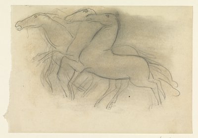 koşan atlar by Leo Gestel