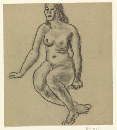 Oturan Kadın Çıplak by Leo Gestel