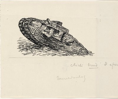 Tank bir tepeye çıkıyor by Leo Gestel