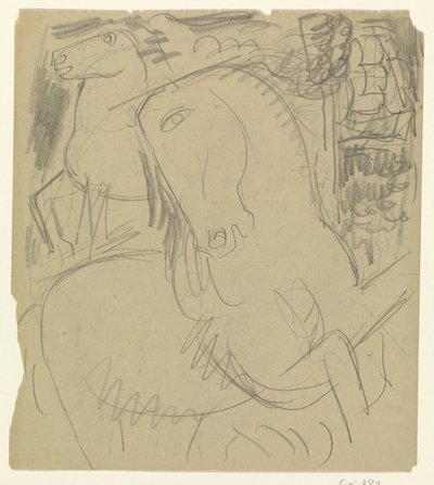 İki at by Leo Gestel