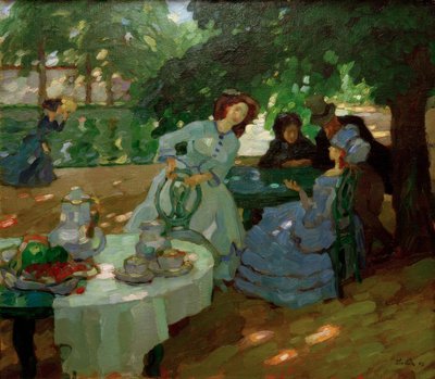 Açık havada kahvaltı by Leo Putz