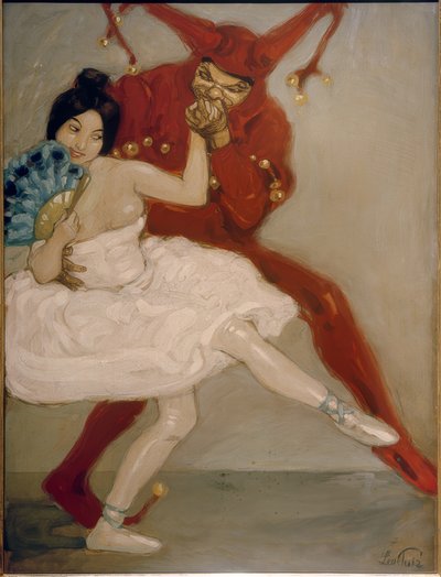 Eulenspiegel ve balerin kadar by Leo Putz