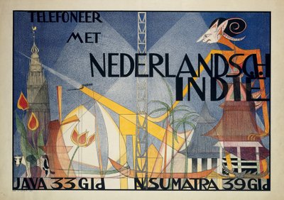Hollanda Doğu Hint Adaları ile Poster Telefon Hollanda Doğu Hint Adaları