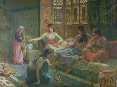 Interior of a Harem, c.1865  by Leon Auguste Adolphe Belly