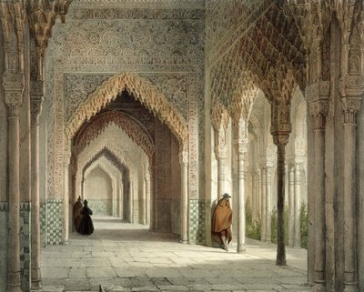 Alhambra Mahkeme Salonu, Granada, 1853 by Leon Auguste Asselineau