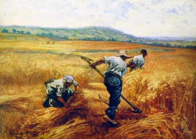 Biçerdöverler, 1910. by Leon Augustin Lhermitte