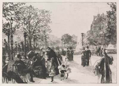 Tuileries Bahçeleri by Leon-Augustin Lhermitte