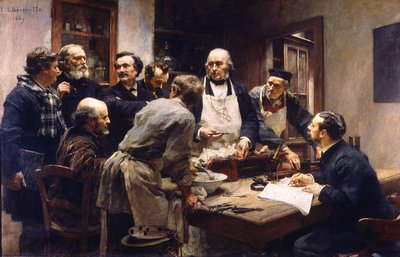 Claude Bernard'ın College de France'daki dersi by Leon Augustin Lhermitte