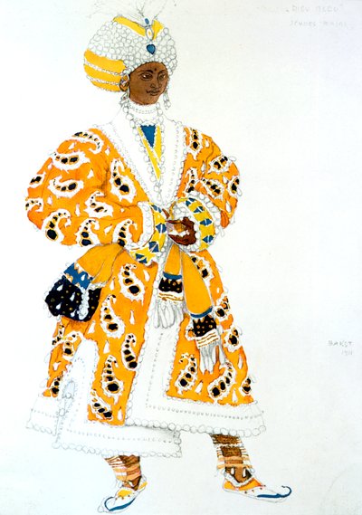 Genç Bir Rajah, bale kostümü tasarımı, 1911 by Leon Bakst