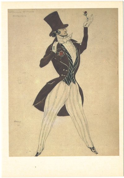 Bale Karnavalı için kostüm tasarımı, R. Schumann, 1910 by Leon Bakst