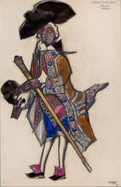 Bale için kostüm tasarımı İyi Mizahlı Bayanlar by Leon Bakst