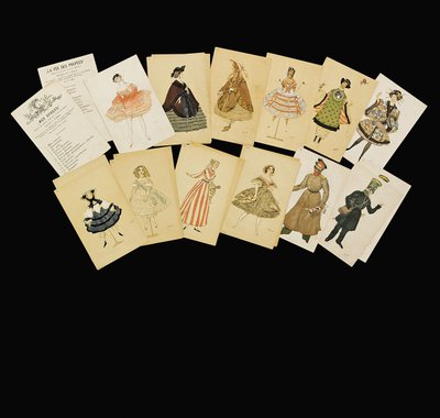 "La Fee de la Poupees"ten kostüm tasarımları by Leon Bakst