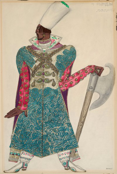 "Sadko" için kostüm, Nicolas (Nikolai) Rimski Korsakov (Rimski-Korsakov) (1844-1908) tarafından yönetilen opera. Oeuvre de Leon Bakst (1866-1924) by Leon Bakst