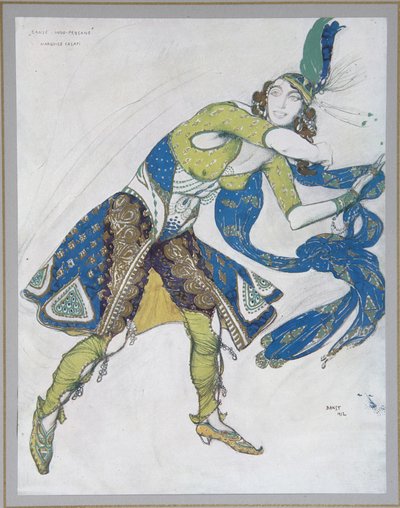 Hint Dansı Casati Markizi, 1912 by Leon Bakst