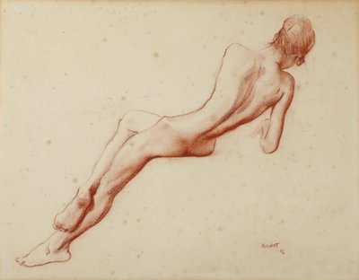 Çıplak çalışma: Ida Rubinstein, 1916. by Leon Bakst