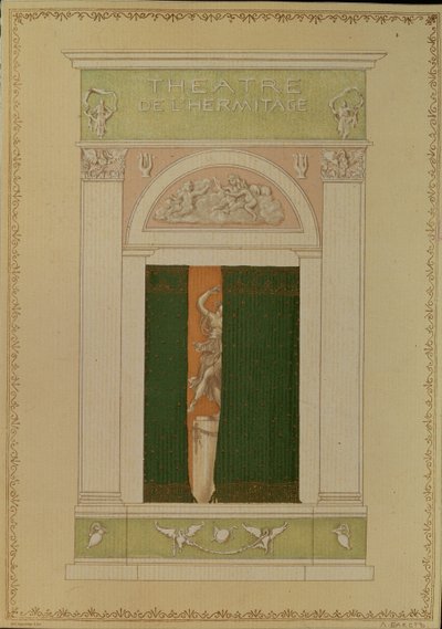 Çağdaş Bale için Playbill Kapağı, 1902 by Leon Bakst