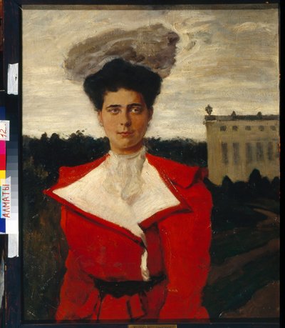 ""Rusya Helene Vladimirovna'nın Portresi (1882-1957)" (Rusya Büyük Düşesi Elena Vladimirovna'nın Portresi (1882-1957)) Resim Leon Bakst (1866-1924) Dim 81x65 cm Tuval üzerine yağlıboya Kazak Devlet Sanat Müzesi Cumhuriyet, Almatı by Leon Bakst