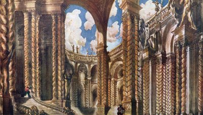 Nişan için sahne tasarımı, Uyuyan Güzel'den, 1921 by Leon Bakst