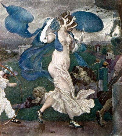 Sağanak, bir bale için set tasarımı, 1906 by Leon Bakst