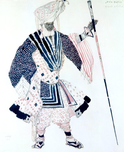 Baş Rahip Le Grand Prêtre, bale kostümü tasarımı, 1911 by Leon Bakst
