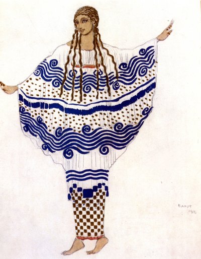 Bir faunanın öğleden sonra, Claude Debussy, kostüm Léon Bakst by Leon Bakst