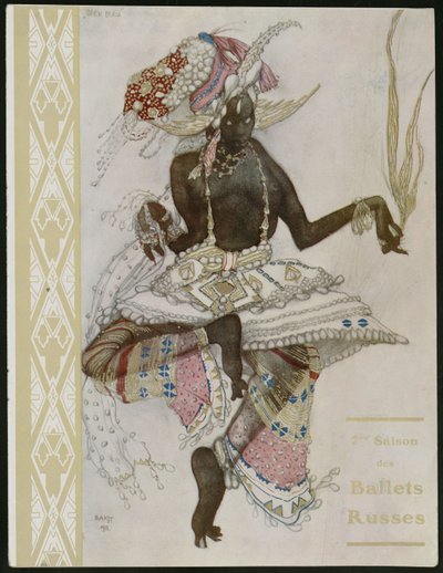 Ballets Russes için Hatıra programının başlık sayfası by Leon Bakst