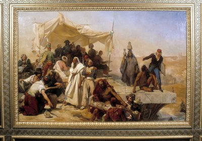 Bonaparte'ın emriyle Mısır'dan sefer. Leon Cogniet'in tablosu (1794-1880) by Léon Cogniet