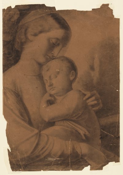 madonna ve çocuk by Leon Dabo