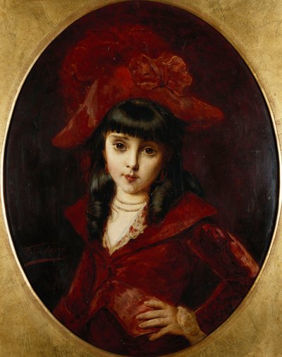 Kırmızı Elbise, 1881 by Leon Herbo