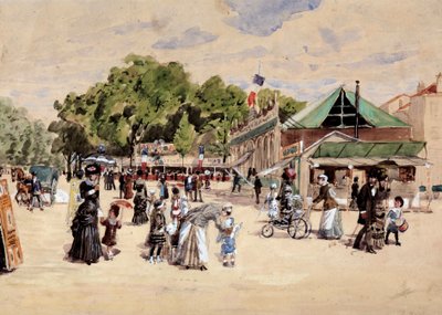 Fuar alanına yürüyüş. Leon Joseph Voirin