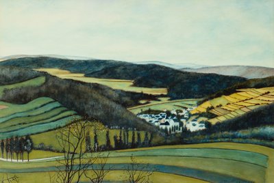 Peyzaj, Vressets/Sermois Görünümü; Peyzaj, Vresetler/Sermois görünümü by Leon Spilliaert
