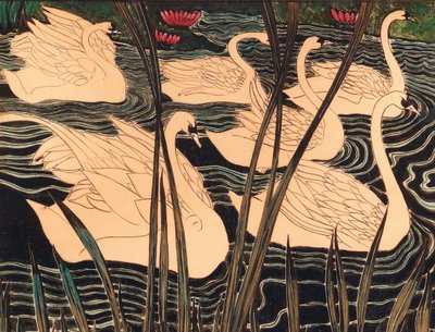 Kuğular, c. 1900. by Leon Spilliaert