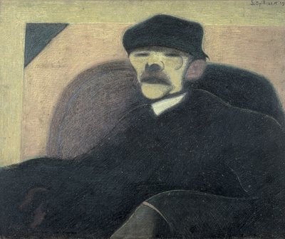 Kırmızı Kulaklı Adam, Gorki'nin Portresi by Leon Spilliaert