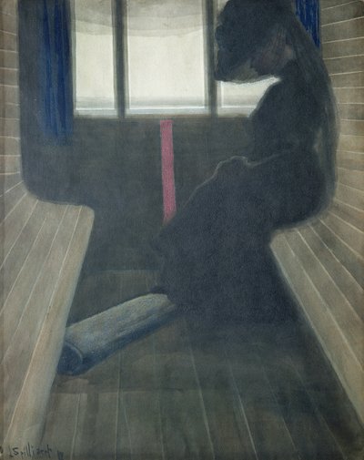 Trendeki Kadın, Dul by Leon Spilliaert