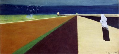 İskeledeki Kadın by Leon Spilliaert