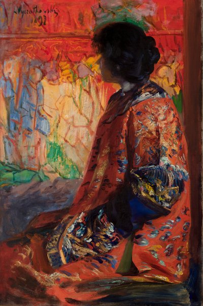 Japon kadın by Leon Wyczolkowski