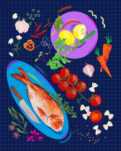 Lezzet Paleti, 2025 (dijital) by Leona Tsiara