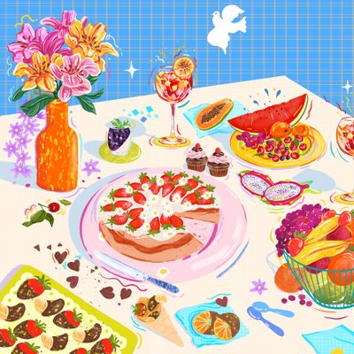 Tatlı Zevkler, 2025 (dijital) by Leona Tsiara