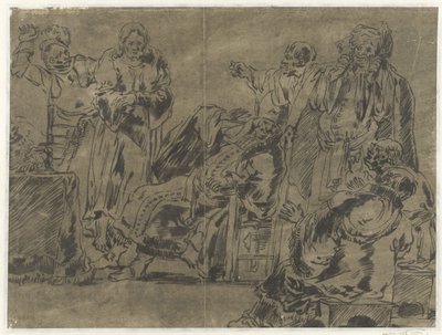 Başrahipten önce Mesih by Leonaert Bramer