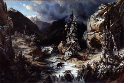 Maladetta yolunda çekilen görünüm by Leonard Alexis Dalige de Fontenay