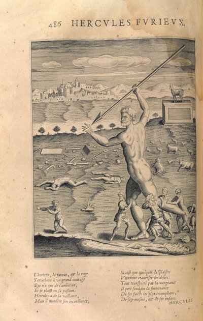 Öfkeli Herkül, Blaise de Vigenere (1523-96) tarafından yazılan 