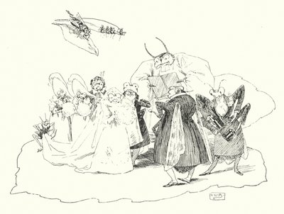 Fiddle-de-dee, fiddle-de-dee (gravür) by Leonard Leslie Brooke