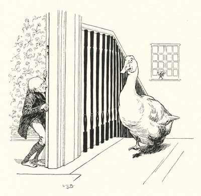 Goosey, goosey, gander (gravür) by Leonard Leslie Brooke