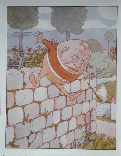 Humpty Dumpty, Lewis Carroll (1832-98) tarafından Londra