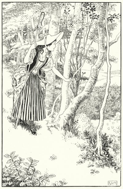 Küçük Bo-Peep (gravür) by Leonard Leslie Brooke