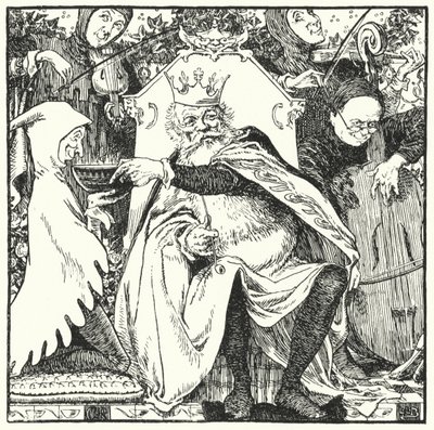 Eski King Cole (gravür) by Leonard Leslie Brooke