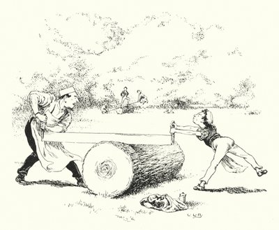 Bak, gördüm, Margery Daw (gravür) by Leonard Leslie Brooke