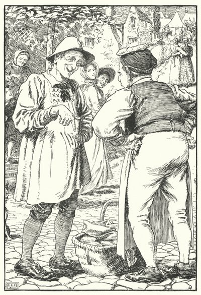 Basit Simon (gravür) by Leonard Leslie Brooke