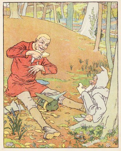 Altın Kaz (renkli taş baskı) by Leonard Leslie Brooke